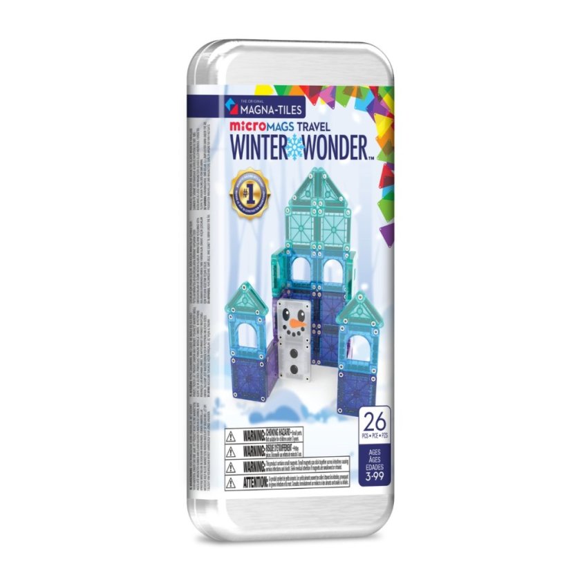 Magnetická stavebnica Magna Tiles Winter Wonderland Travel Set 26 dielov