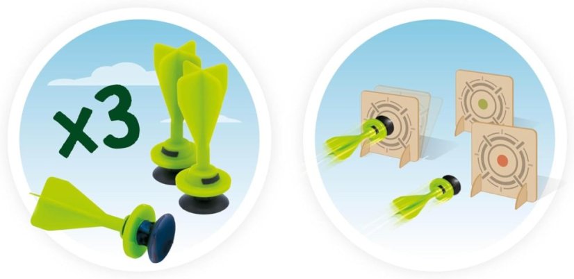 Foukací trubice na šípy s přísavkami