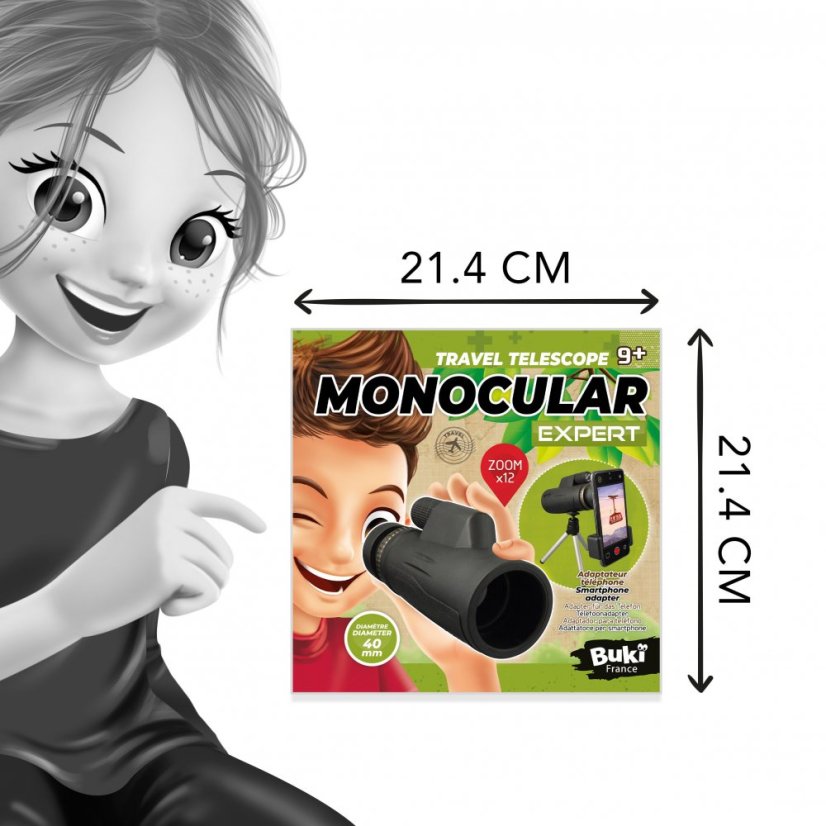Buki Expert - Monokulární dalekohled pro děti 12x40mm