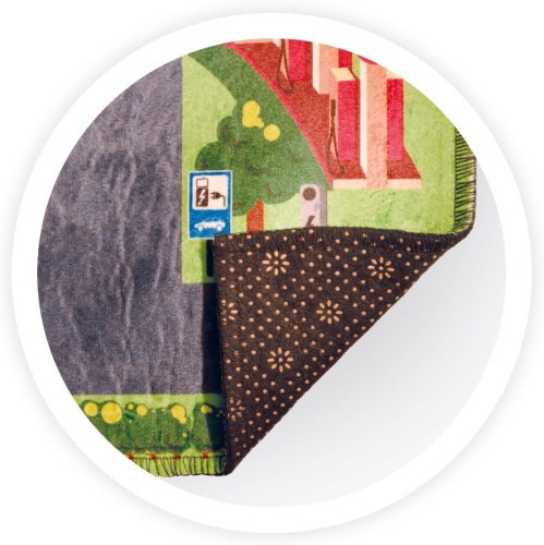 Detský koberec mesto so semaformi a autíčkami 72 x 120 cm