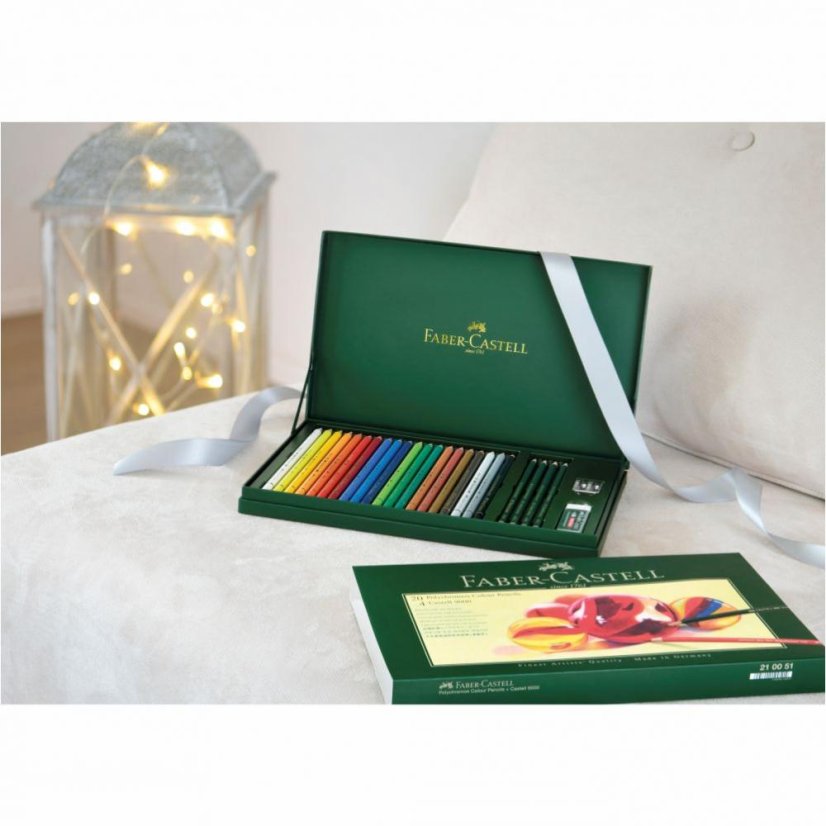 Pastelky Polychromos – darčekové balenie s 20 pastelkami a príslušenstvom