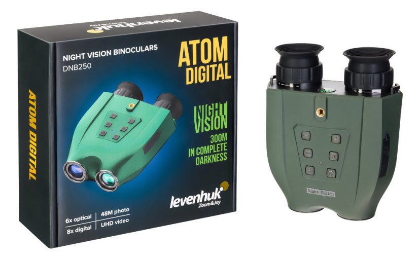 Binokulárny ďalekohľad s nočným videním Levenhuk Atom Digital DNB250