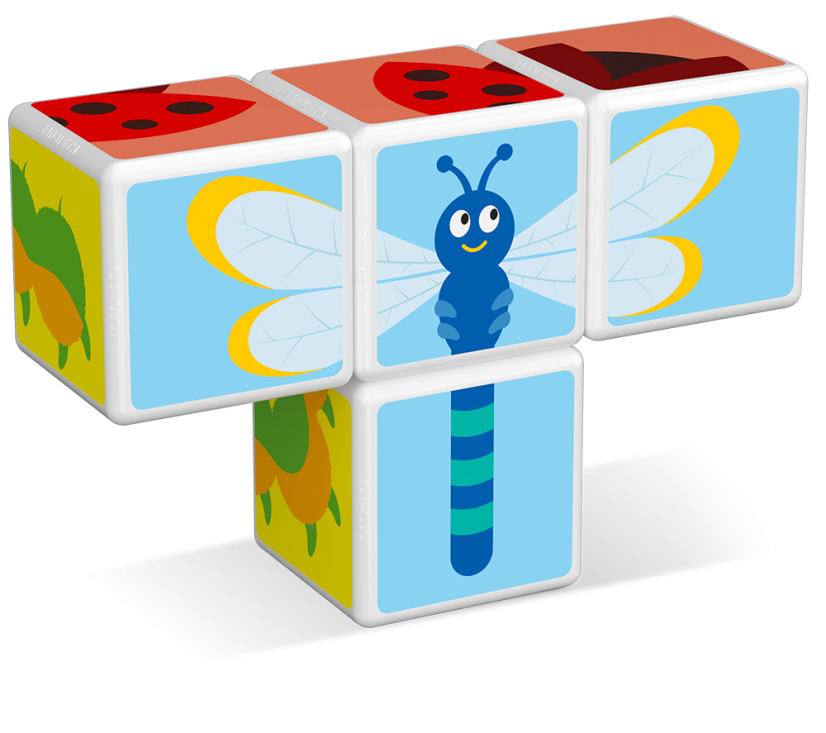 Magicube Insects -  Magnetické kostky Svět hmyzu 4 díly