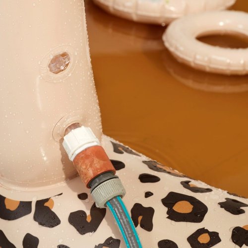 Nafukovací bazén so šmykľavkou Beige Leopard 210 cm
