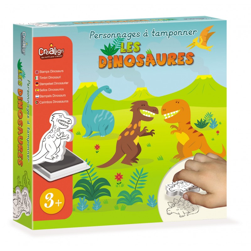 Penové pečiatky Dinosaury