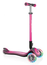 Kolobežka Globber Elite Deluxe Lights Deep Pink