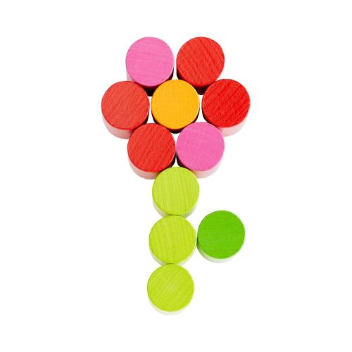 Haba Dřevěná hračka na vkládání s předlohami Barevné válečky