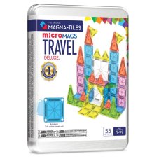 Magnetická stavebnice Magna Tiles Travel Set Deluxe 55 dielov