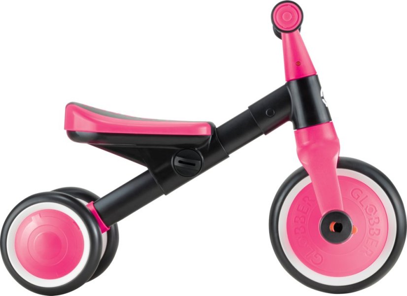 Globber dětské odrážedlo tříkolové - Learning Trike 2v1 - Fuchsia Pink