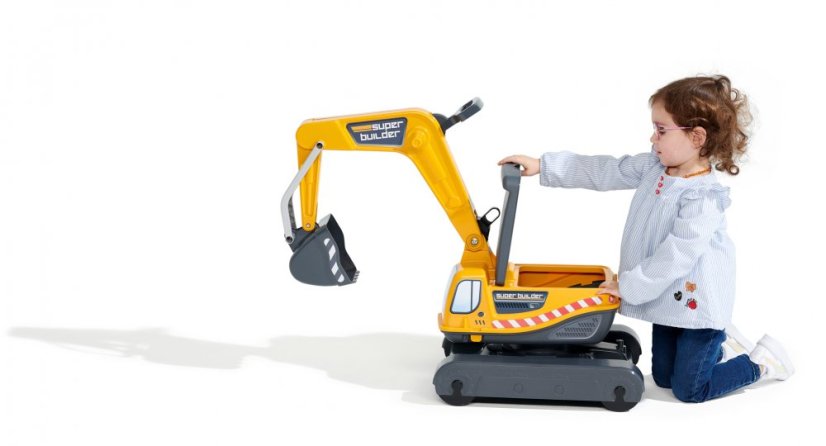 Falk Odrážedlo bagr žlutý s odklopným sedadlem