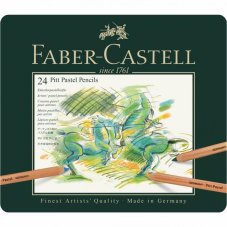 Pastel v tužce Pitt Pastel 24 barev v plechové krabičce