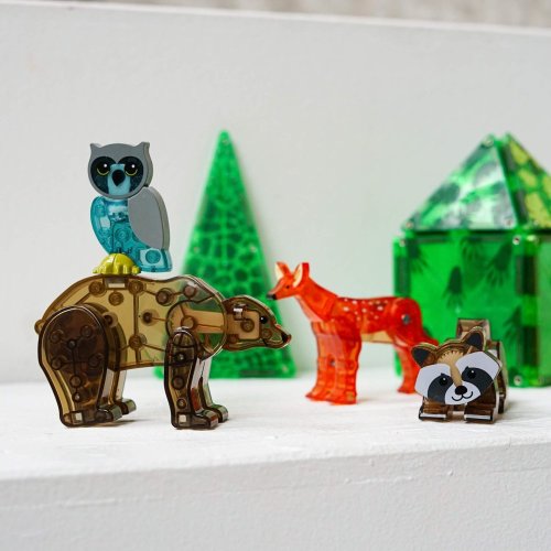 Magnetická stavebnica Magna Tiles Forest Animals 25 dielov