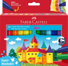 Hrubé fixy pro děti Faber-Castell Jumbo 24 barev