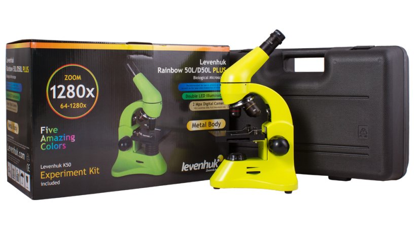 Mikroskop Levenhuk  Rainbow 50L PLUS Lime