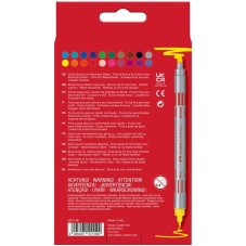 Obojstranné fixky Faber-Castell Fibre-Tip 20 farieb