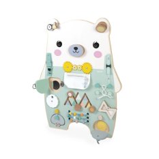 Janod Pure Dřevěná motorická deska s aktivitami Medvěd