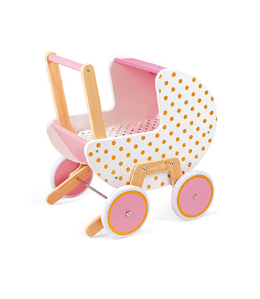 Drevený kočík pre bábiky Candy Chic Janod