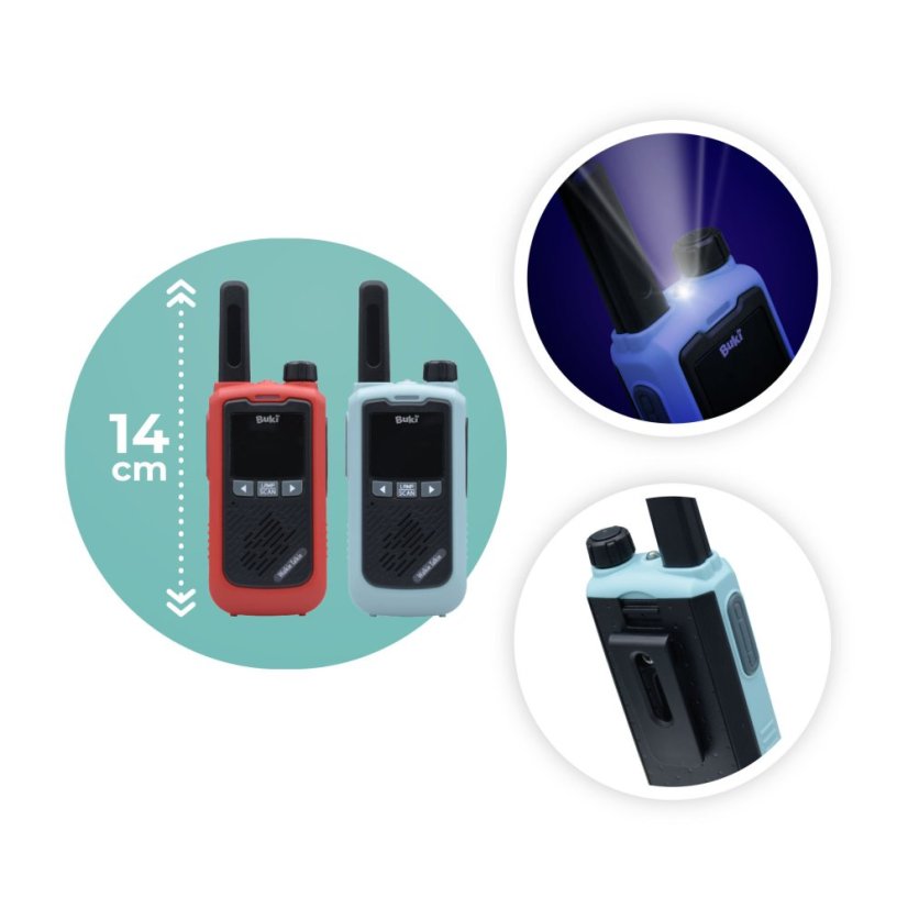 Nabíjecí vysílačky Walkie Talkie s dosahem 5 km