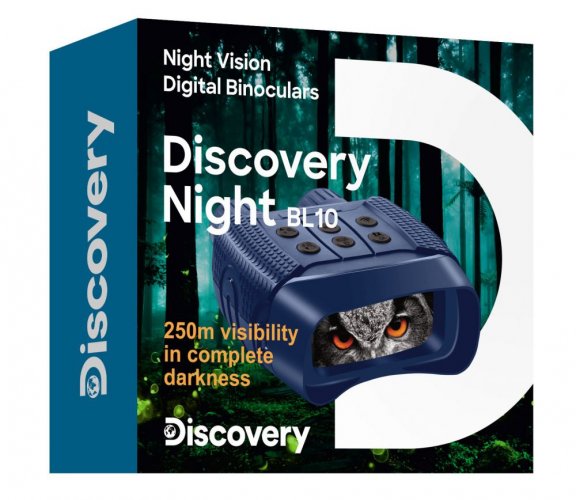 Digitálny ďalekohľad s nočným videním Discovery Night BL10 - balenie