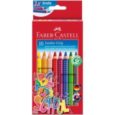 Akvarelové pastelky Faber-Castell Jumbo Grip 10 barev