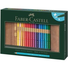 Akvarelové pastelky Faber-Castell A. Dürer – sada 30 ks v koženej rolke
