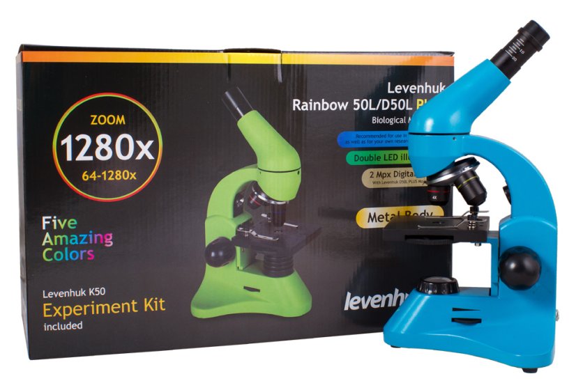 Mikroskop Levenhuk  Rainbow 50L PLUS Azure