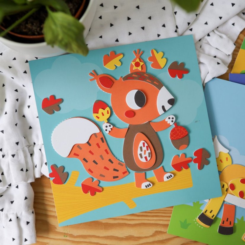 Pěnové obrázky Lesní zvířátka