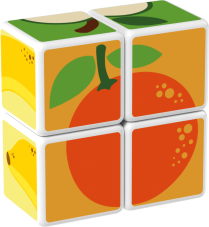 Magicube Fruit - Magnetické kostky Ovoce 4 díly