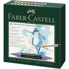 Akvarelové fixy Faber-Castell A. Dürer – sada 20 barev