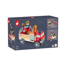 Stavebnica Drevené Auto Hasiči - BricoKids - balenie