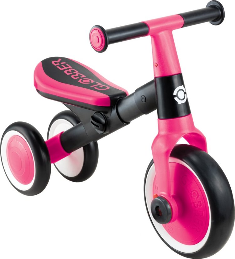 Globber dětské odrážedlo tříkolové - Learning Trike 2v1 - Fuchsia Pink