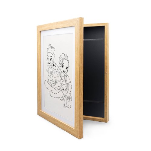 Dřevěný rám na kresby A4