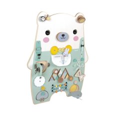 Janod Pure Dřevěná motorická deska s aktivitami Medvěd