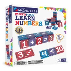 Magnetická stavebnice microMAGS Learn Numbers 56 dílů