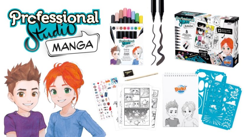Kreatívna sada - Manga - tvorba vlastných komiksov