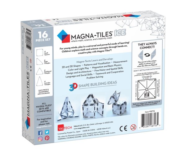 Magnetická stavebnice Magna Tiles Ice 16 dílů