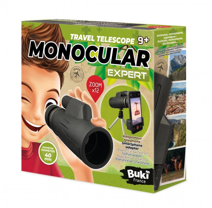 Buki Expert - Monokulární dalekohled pro děti 12x40mm