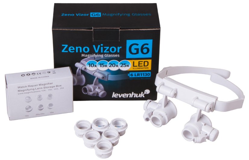 Čelová lupa Levenhuk Zeno Vizor G6