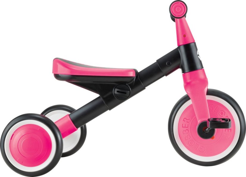 Globber dětské odrážedlo tříkolové - Learning Trike 2v1 - Fuchsia Pink