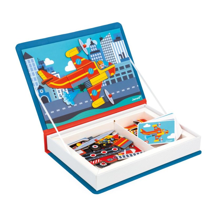 Janod Magnetibook Hasiči - Magnetická kniha pro děti