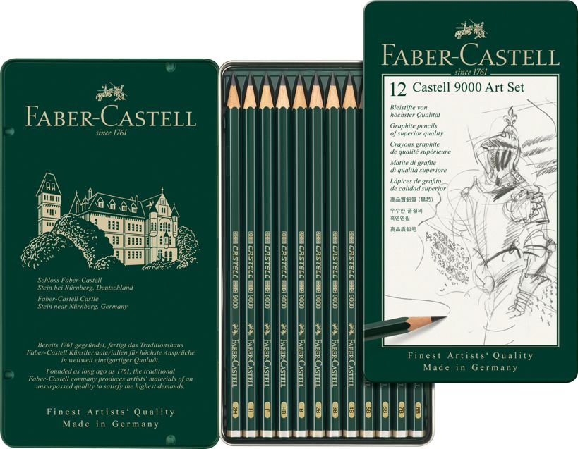 Grafitové ceruzky Faber-Castell 9000 Art Set Grafitové ceruzky Faber-Castell 9000 Art Set