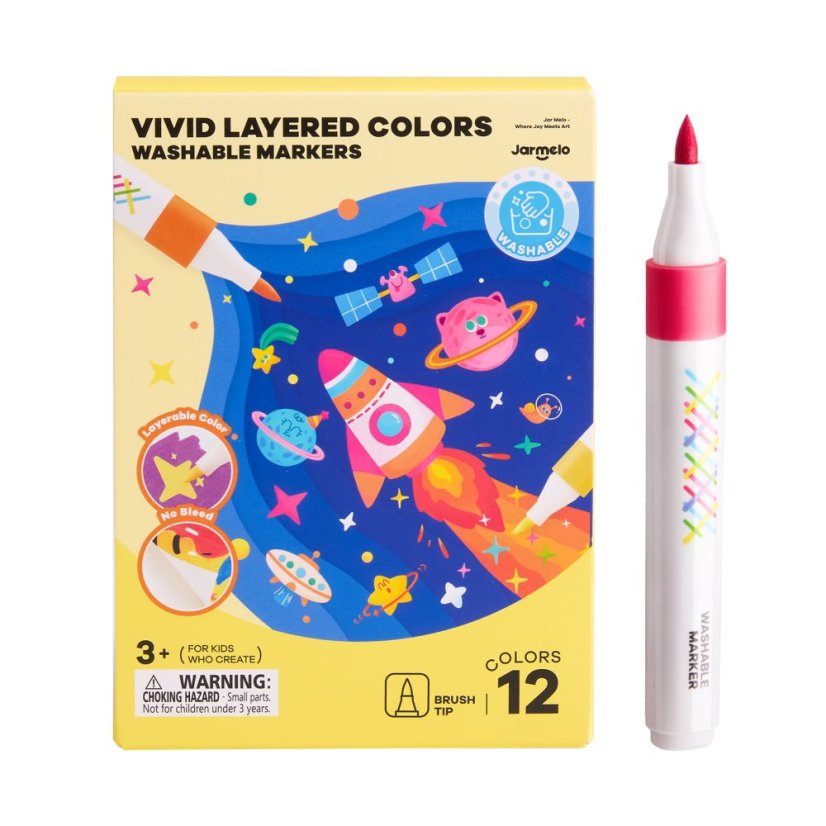 Smyvatelné Fixy Vivid Layered Colors 12 ks