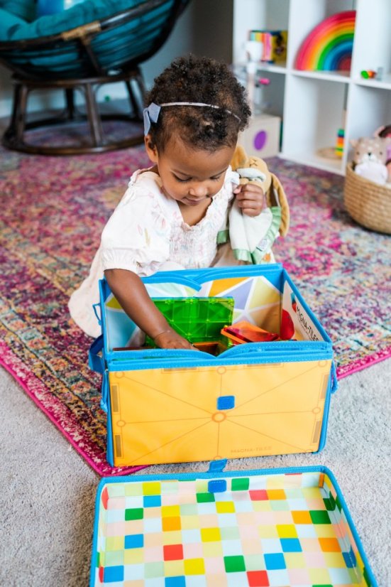 Úložný box a podložka Magna Tiles