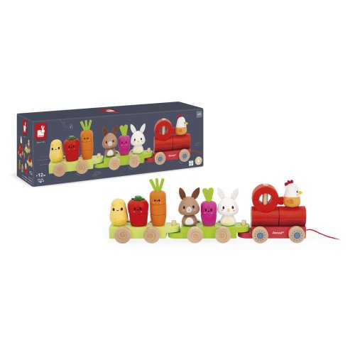 Janod Farm Dřevěný vláček Farma