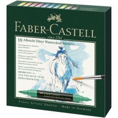 Akvarelové fixy Faber-Castell A. Dürer – sada 10 barev