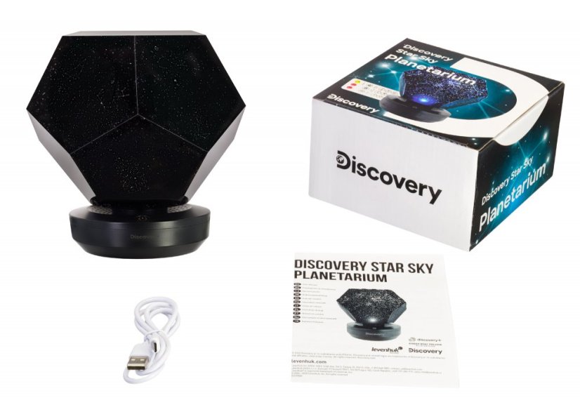 Projektor nočnej oblohy Discovery Star Sky P5 - obsah balenia