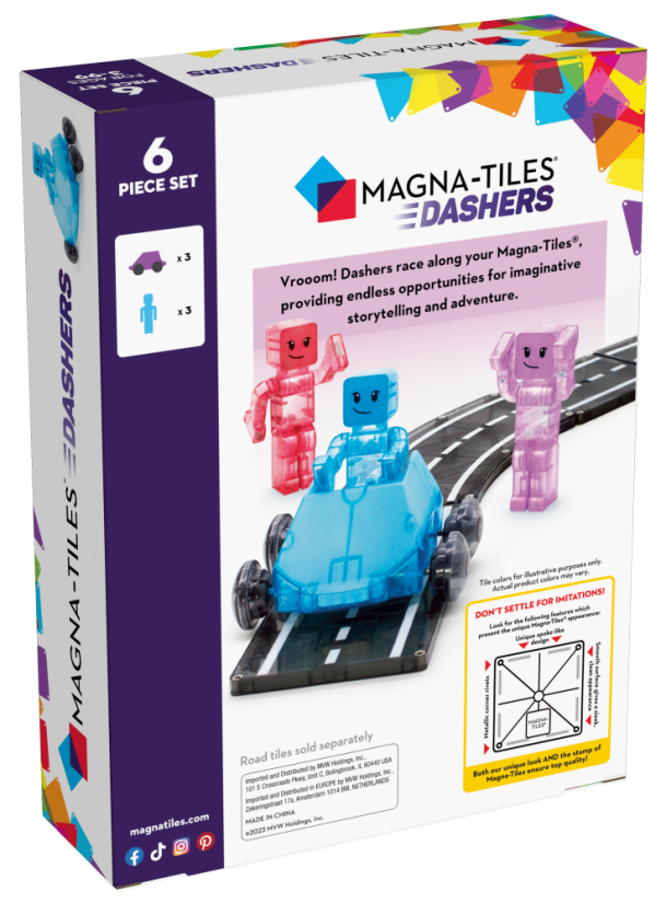 Magnetická stavebnice Magna Tiles Dashers 6 dílů