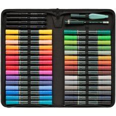 Akvarelové fixy Faber-Castell A. Dürer – sada 30 barev v pouzdře na zip