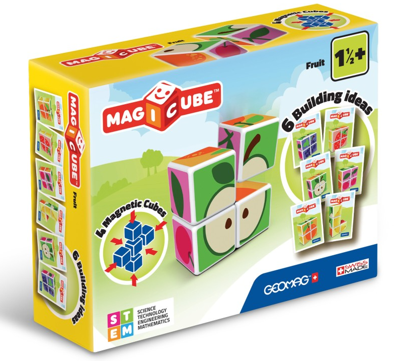 Magicube Fruit - Magnetické kocky Ovocie 4 diely