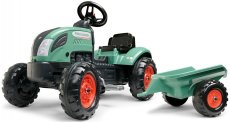 Falk šlapací traktor FARM LANDER 2054L s přívěsem - zelený